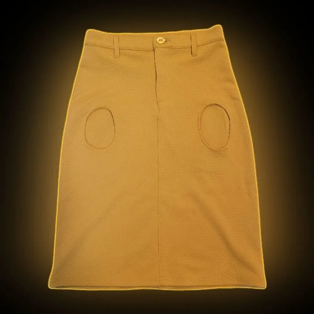 Coco By Little Cocoon Mustard Skirt with Pockets & Belt Loops - Size 8T